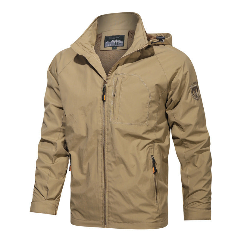 Men's Casual Windproof Thin Mountaineering Jacket