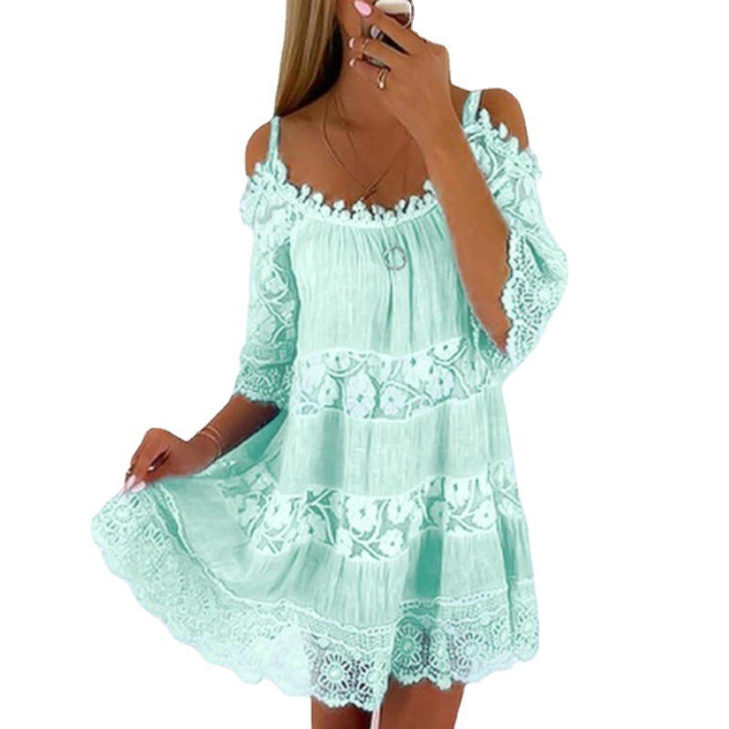 Lace Embrace Summer Sling Dress