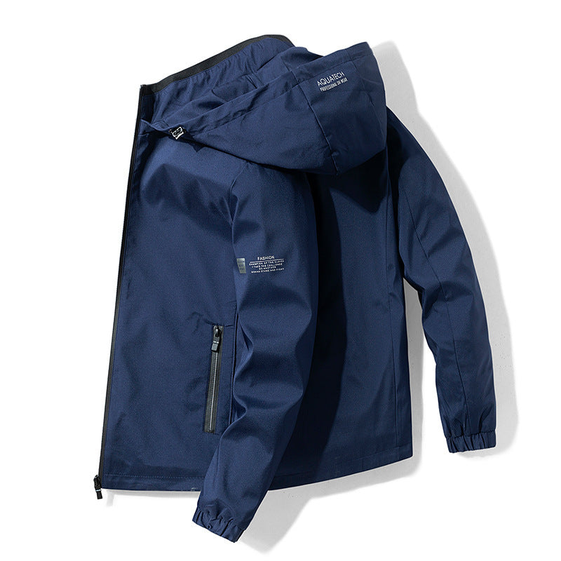 Youth Handsome Fleece-lined Thick Jacket Men
