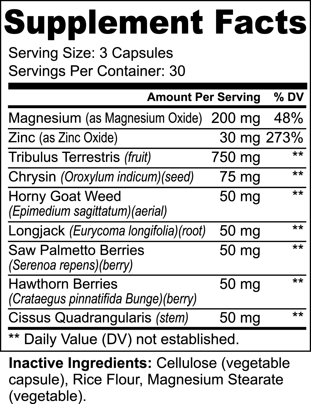 D-BULK: Anabolic Nutrient Partitioning Complex | 60 Servings – Magnesium, Horny Goat Weed & Natural Actives for Muscle Performance