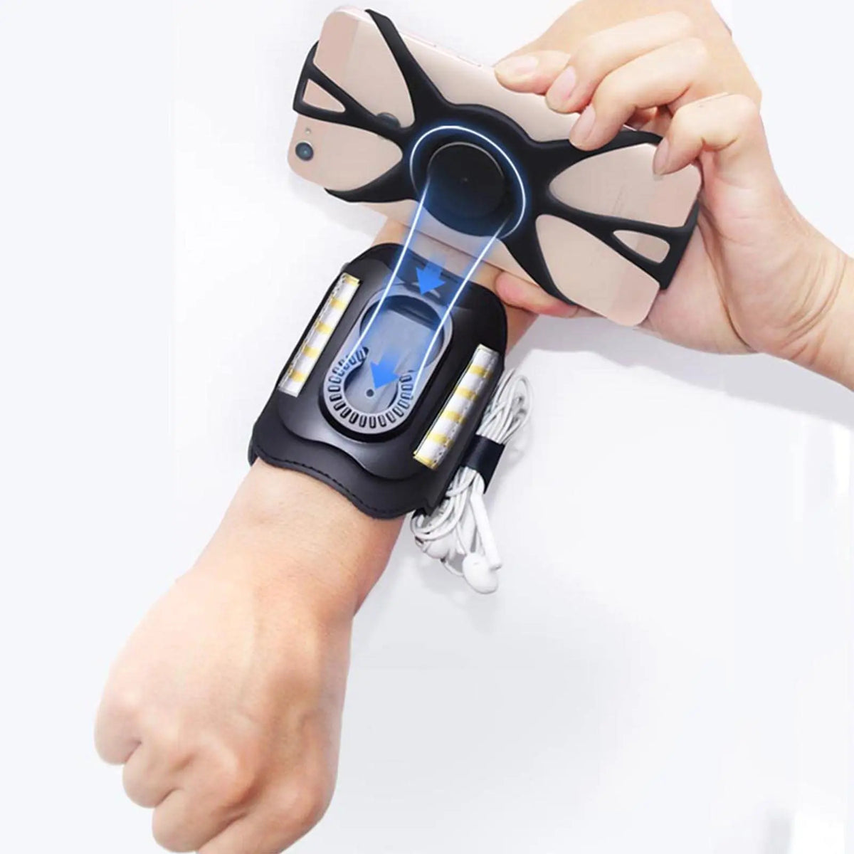 Running Armband Wristband Bracke 360 ° Rotatable Phone Holder Suitable For 4-7-inch Smartphones Card Pocket For Running Bicycles