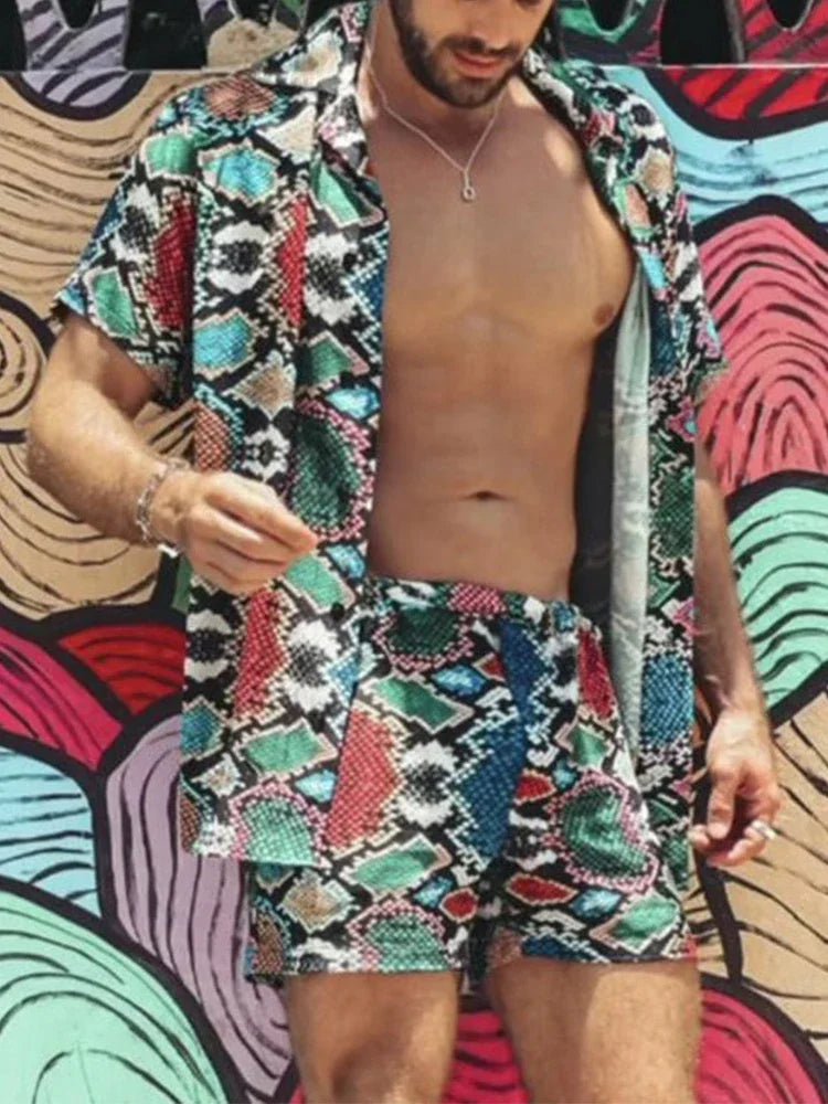 Trendy men two piece Beach set