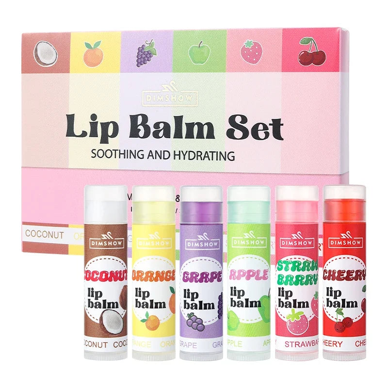 6 flavors of fruit moisturizing lipstick Moisturizing and moisturizing lip mask desalination lip mask lip balm