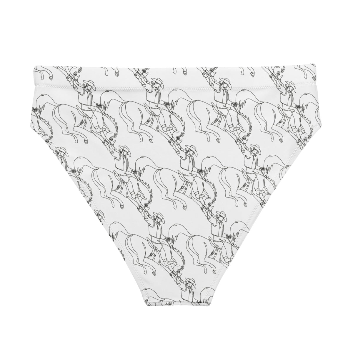Western Ink high-waisted bikini bottom