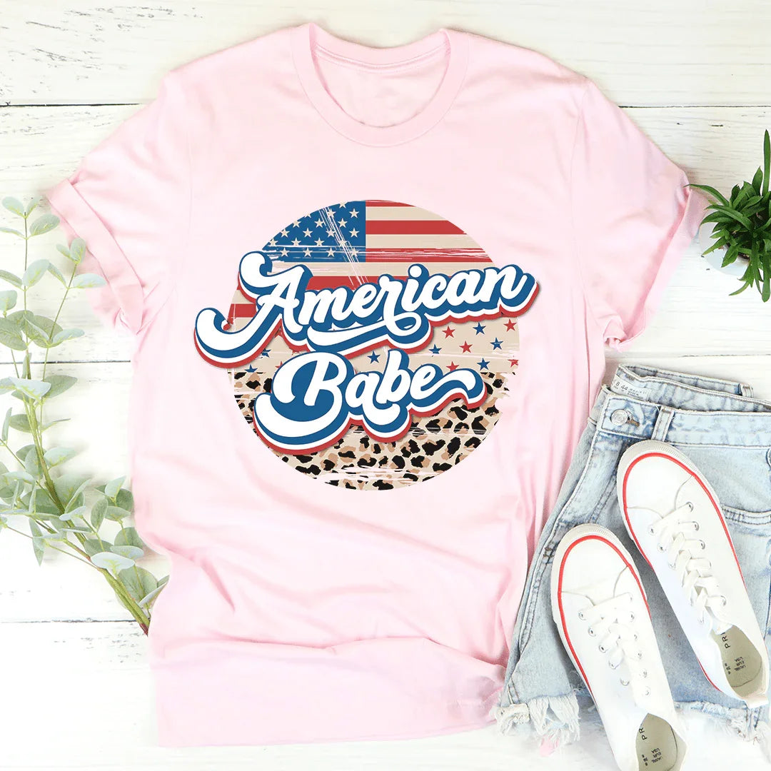 American Babe Leopard Tee