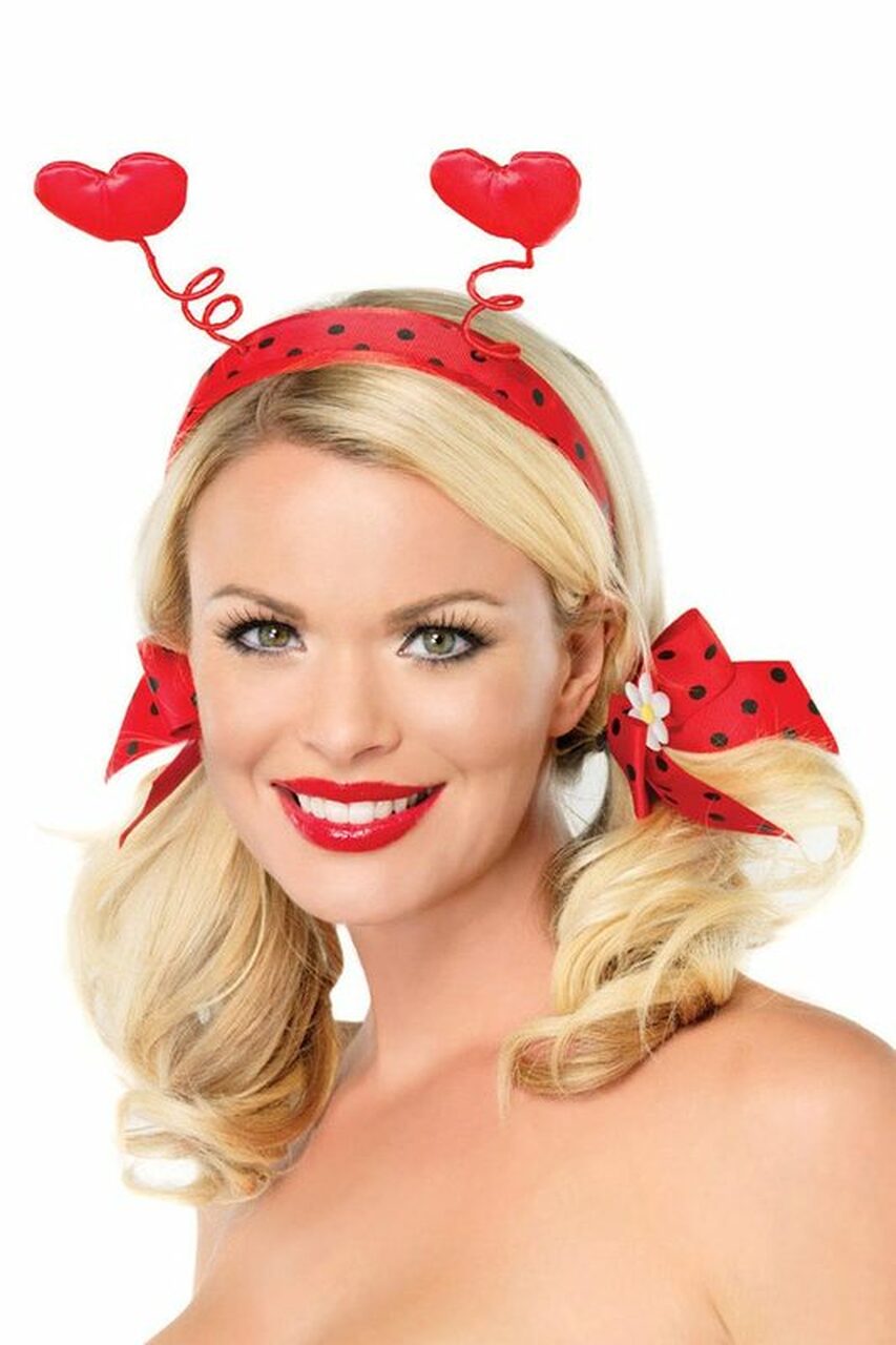 Love Bug Valentine's Day Hair Bow Set