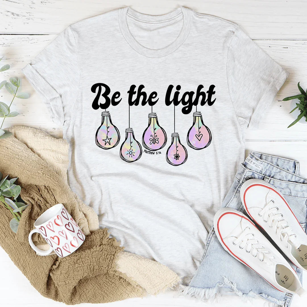 Be The Light Matthew 5:14 Graphic T-Shirt – Inspirational Christian Faith Tee