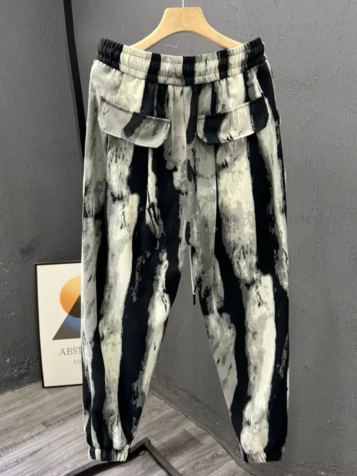 Men's Plus Size Drawstring Pocketed Joggers