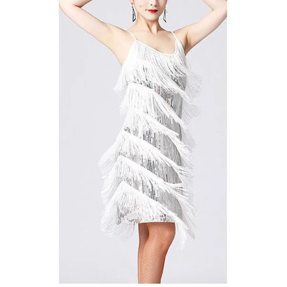 Tiered Fringe Flapper Dress