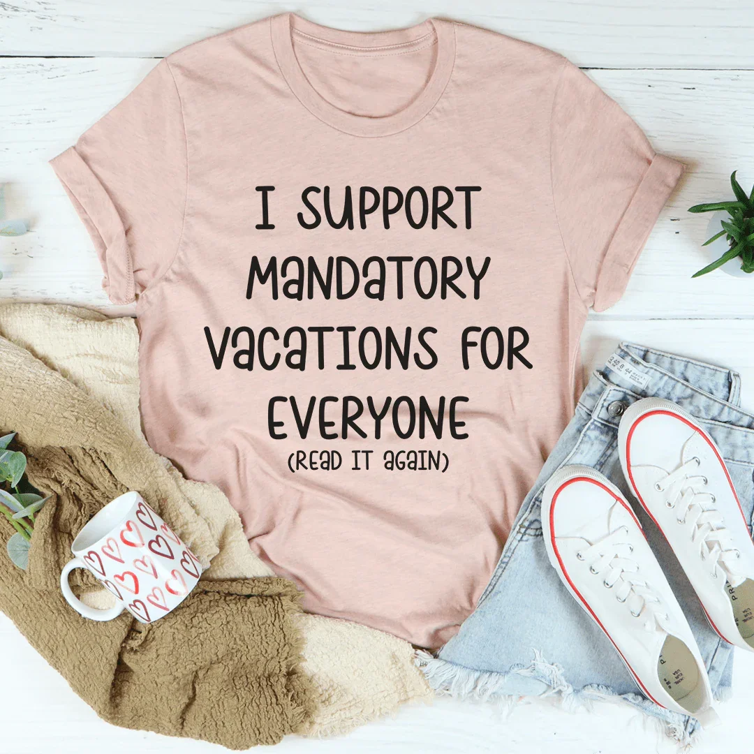 Vacations For Everyone Graphic Top – Summer Travel Vacation Tee