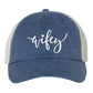 Embroidered Wifey/Hubby Trucker Hat – Anniversary Gift Cap