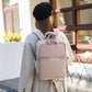 Simple Canvas Travel Large Capacity Women's Backpack