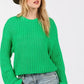SAGE + FIG Round Neck Drop Shoulder Sweater