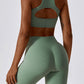 Moderate Support Racerback Tank with Cutout Detail