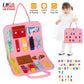 Kids Busy Board Sensory Activity Board Preschool Learning Toys Montessori Educational Gift for 1-6 Years Old Baby Toddler Girls Boys
