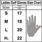 New Women Golf Gloves Cabretta Leather White Black