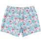 Flamingo Blue Floral Swim Trunks