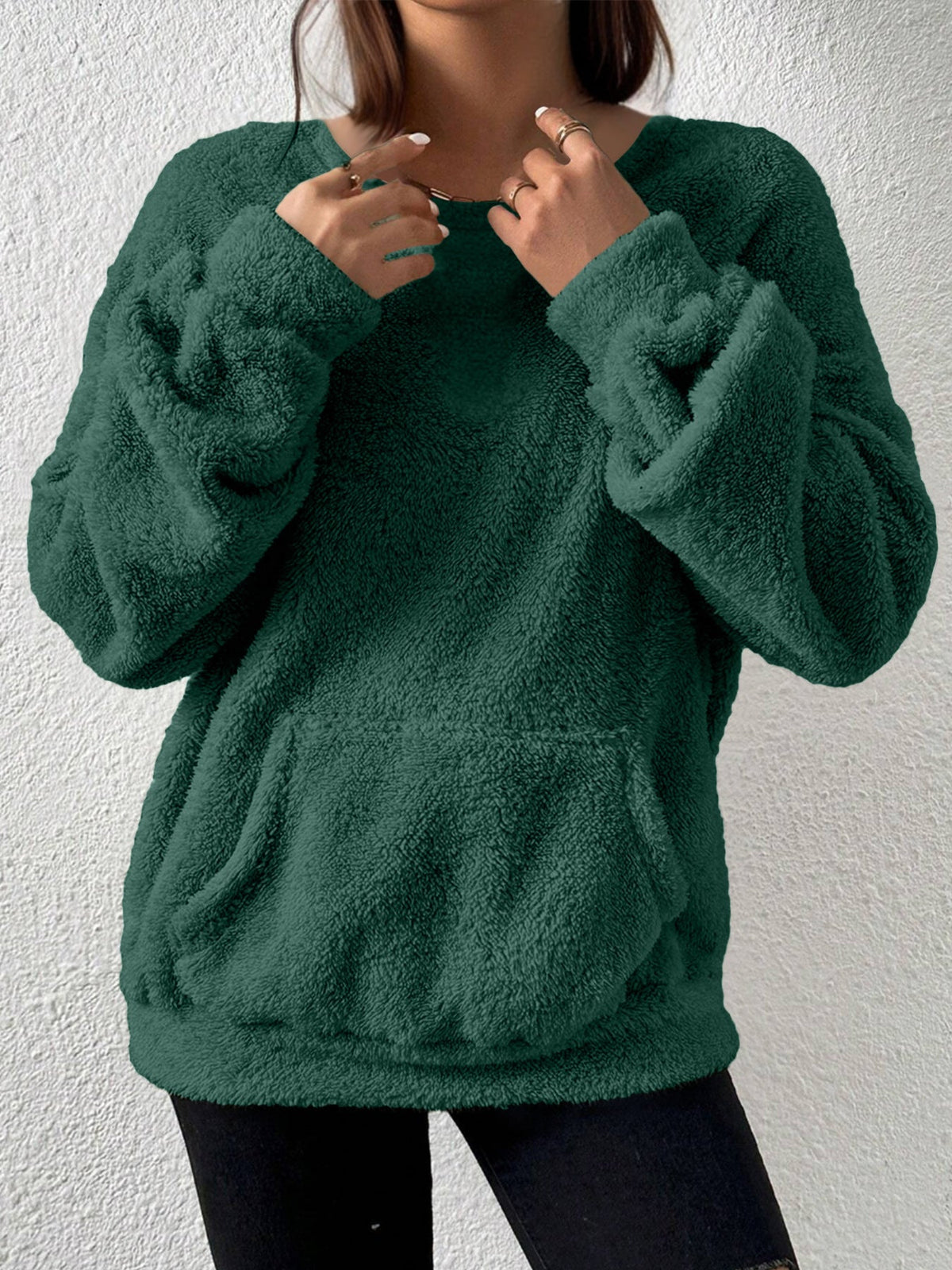 Women's Casual Fashion Solid Color Long-sleeved Sweater