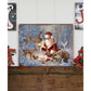 Abundance of Joy Art Wooden Wall Art by D Gelsinger - Christmas Santa and Snowman Decor - 95601B-0104