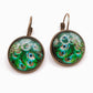Beautiful Vintage Peacock Earrings
