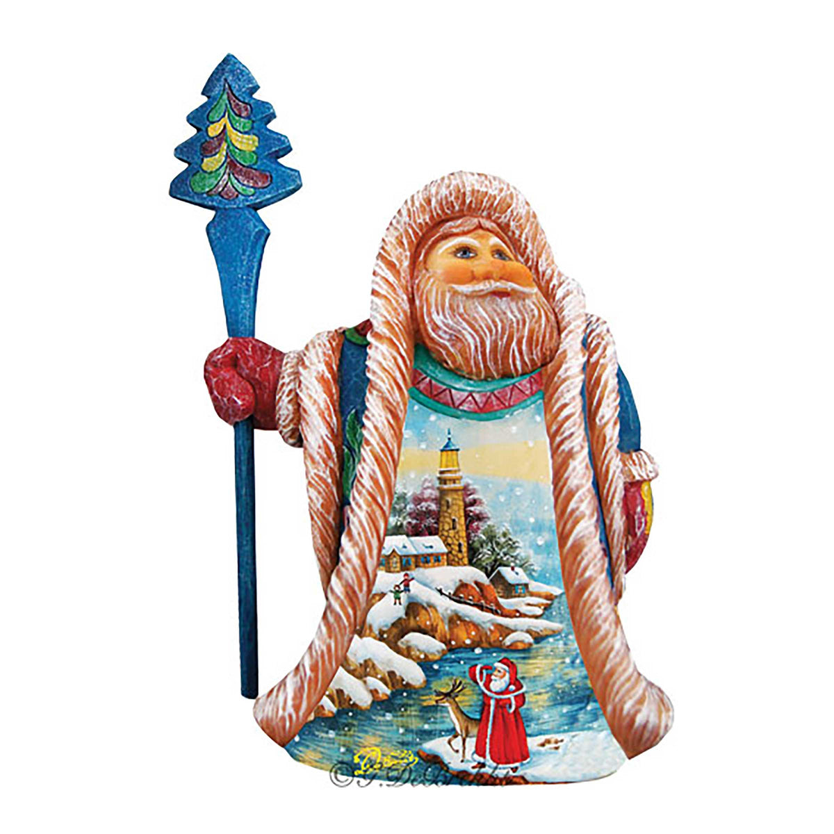 Santas Lookout Christmas Figurine by G. DeBrekht - 532323