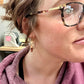 Beautiful Flat Gold Hoop Earrings