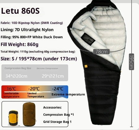 Outdoor Camping Ultra Light Down Sleeping Bag