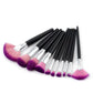 10 Piece Purple Gradient Makeup Brush Set