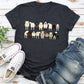 Sheep Lovers Farm Animal Illustration Breeds Artwork Series Collection Graphic Tee