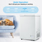3.5/5 Cu.ft Compact Chest Freezer with Removable Storage Basket