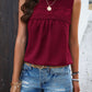 Swiss Dot Round Neck Tank