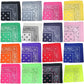 18 Pack 22 Inch Regular Size Polyester Paisley Bandanas
