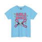 Funny Girls Night Shirt – Lesbian Humor Tee – Pink Scissors Graphic on Gildan 5000