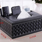 Multifunctional leather tissue box