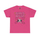 Funny Girls Night Shirt – Lesbian Humor Tee – Pink Scissors Graphic on Gildan 5000