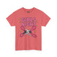 Funny Girls Night Shirt – Lesbian Humor Tee – Pink Scissors Graphic on Gildan 5000