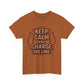 Keep Calm and Charge the Line Firefighter Shirt – Gildan 5000 Tee
