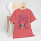 Funny Girls Night Shirt – Lesbian Humor Tee – Pink Scissors Graphic on Gildan 5000