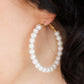Beautiful Pearl Hoops
