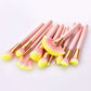 12pcs Beauty Makeup Brushes Pink and Gold Set