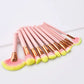 12pcs Beauty Makeup Brushes Pink and Gold Set