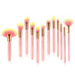 12pcs Beauty Makeup Brushes Pink and Gold Set