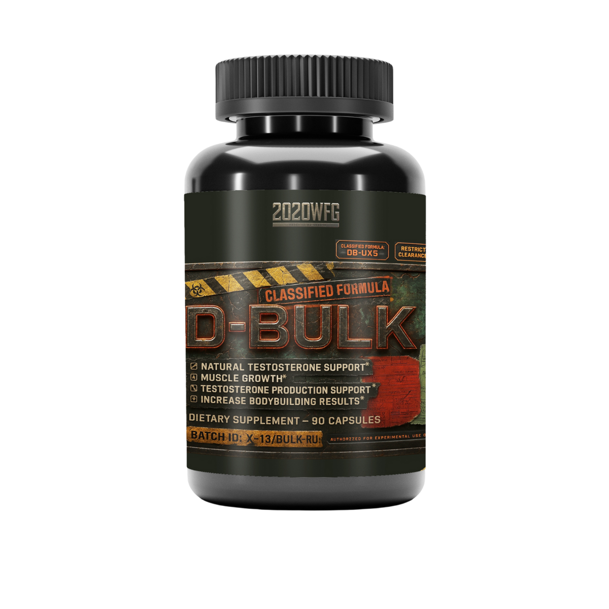 D-BULK: Anabolic Nutrient Partitioning Complex | 60 Servings – Magnesium, Horny Goat Weed & Natural Actives for Muscle Performance