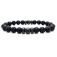 Epic Legendary Volcanic Stone Bracelet For Men And Women Lava Stone Stretch Yoga Bead Bracelet