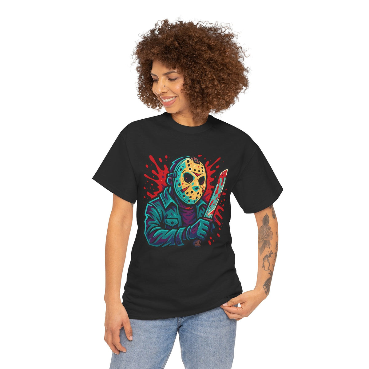 Jason Voorhees Graffiti Shirt – New School Horror Art on Gildan 5000