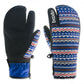 Ski gloves outdoor three-finger warm gloves