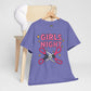 Funny Girls Night Shirt – Lesbian Humor Tee – Pink Scissors Graphic on Gildan 5000
