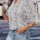 Wild West Leopard Print Top – Trendy Long Sleeved Cowgirl Top for Stylish Women