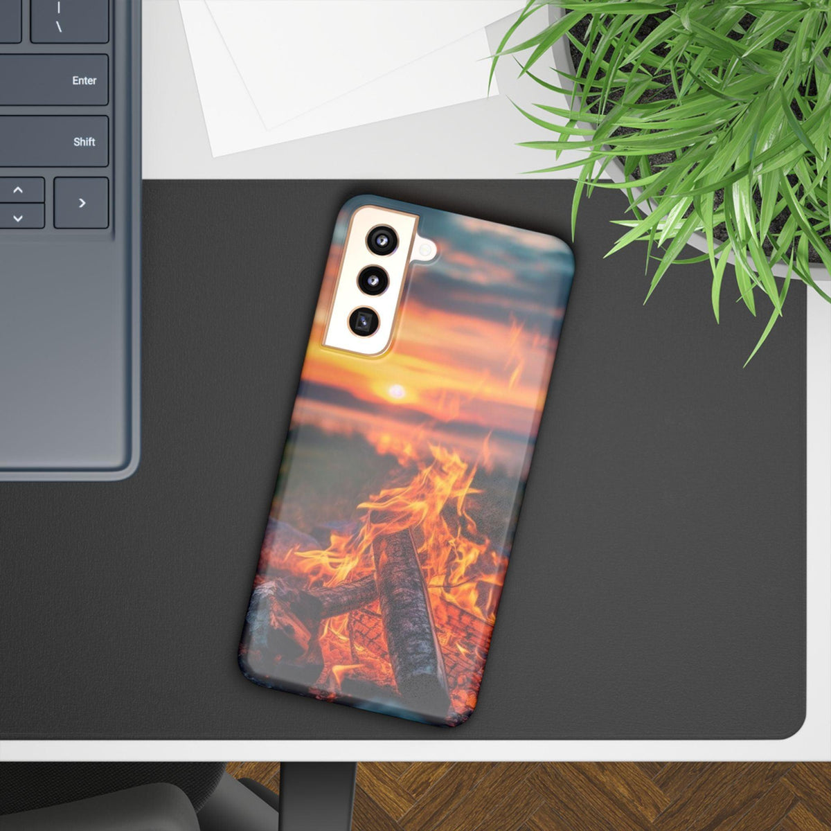 Woodland Fire Phone Case – Warmth of Nature’s Blaze on Your Device