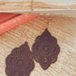 Beautiful Black Wood Earrings